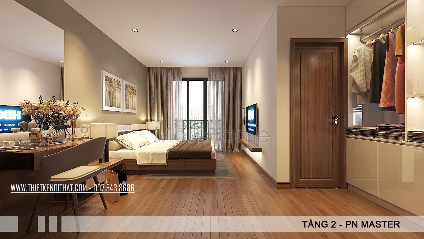 Thiết kế nội thất biệt thự hiện đại tại VinHome Thăng Long